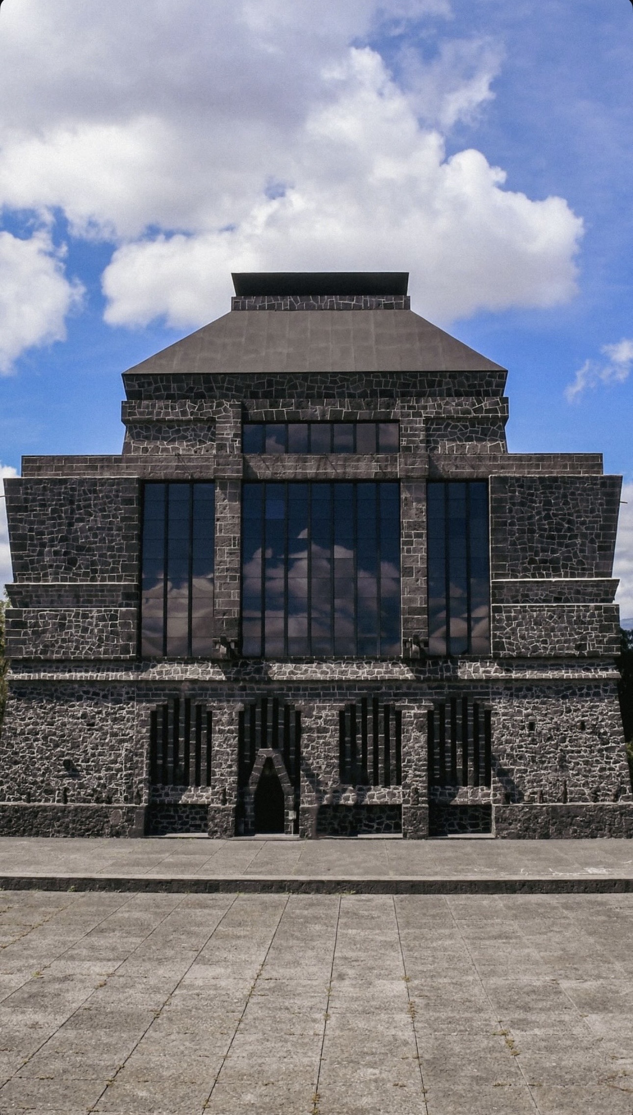 The stone facade of Museo Anahuacalli